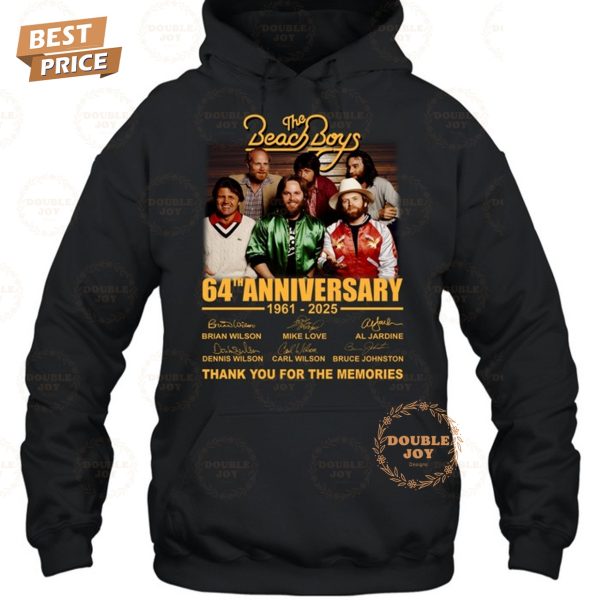 The Beach Boys 64th Anniversary 1961-2025 Thank You For The Memories T-Shirt