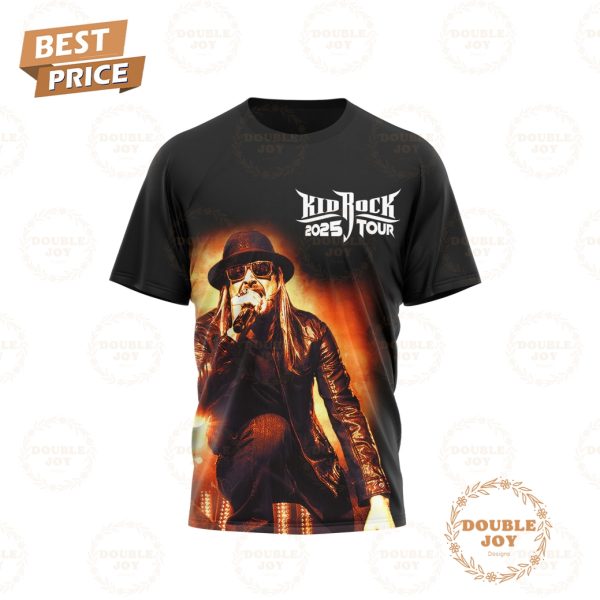 American Badass Kid Rock Born Free 2025 Tour Limited Edition T-Shirt, Hoodie