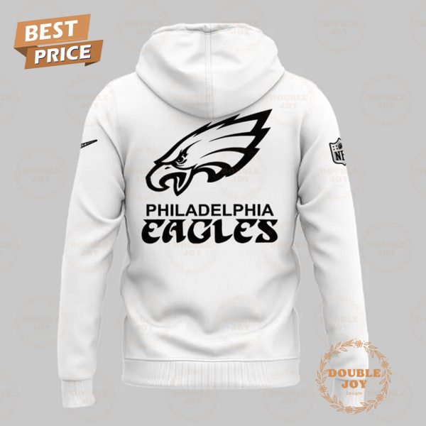 LIX Super Bowl Philadelphia Eagles NFL White Design 2025 Hoodie