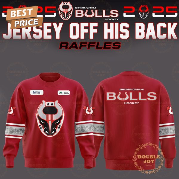 2025 Birmingham Bulls SPHL “Hockey Jersey Off His Back Raffles” Special Edition Hoodie