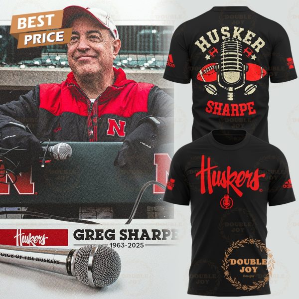 Greg Sharpe 1963-2025 “Voice of the Huskers” Limited Edition Hoodie