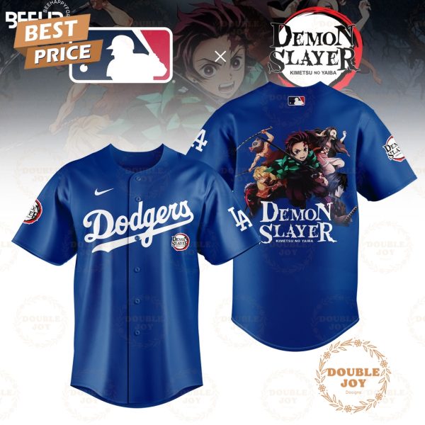 2025 Los Angeles Dodgers MLB Demon Slayer Kimetsu No Yaiba Limited Edition Baseball Jersey