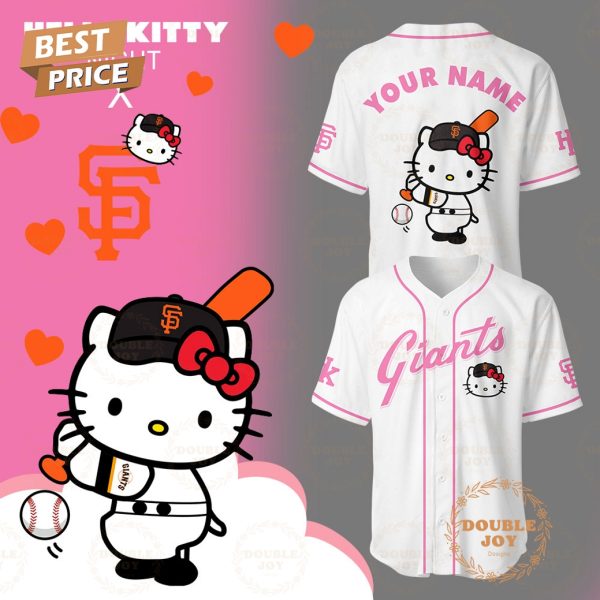 2025 San Francisco Giants MLB Hello Kitty Night Custom Name Limited Edition Baseball Jersey