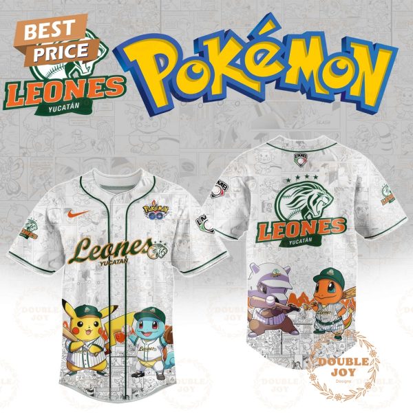 Leones De Yucatan 2025 Pokemon Go Limited Edition Baseball Jersey