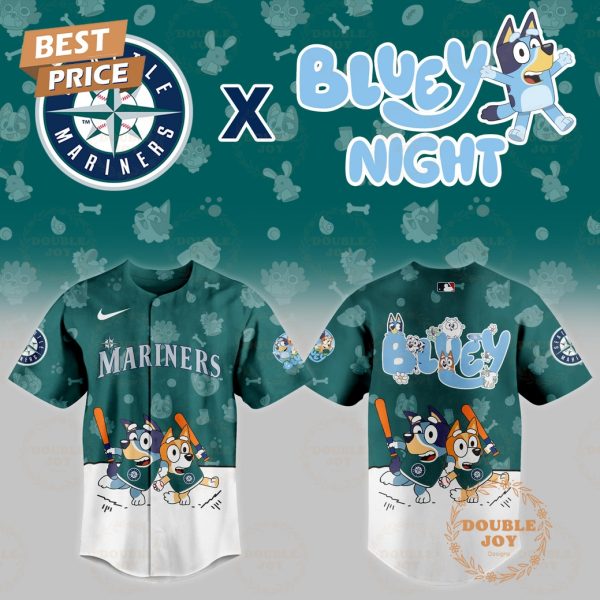 Seattle Mariners MLB 2025 Bluey Night New Edition Baseball Jersey