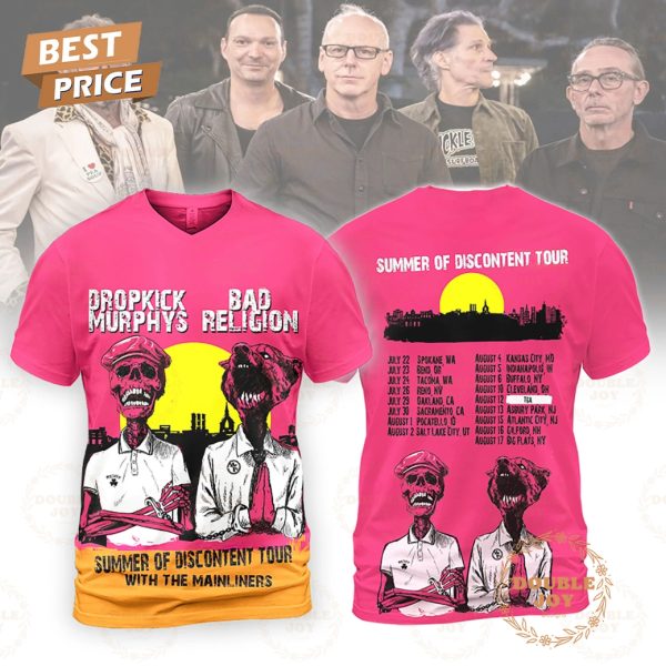 Dropkick Murphys Summer Of Discontent Tour 2025 Limited Edition T-Shirt, Hoodie