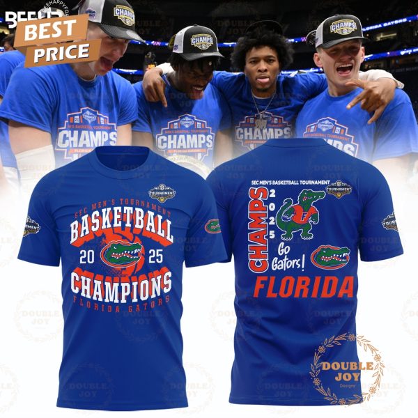 SEC Men’s Tournament Basketball Champions 2025 Florida Gators Limited Edition Hoodie – Blue
