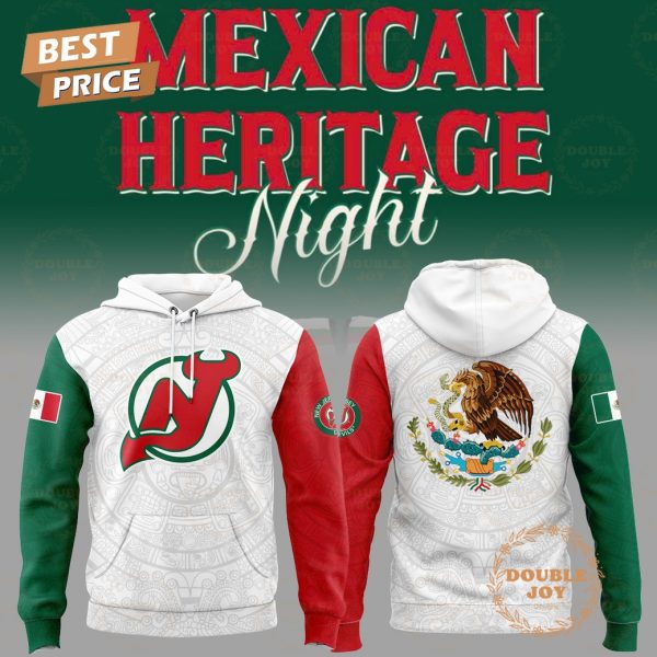 New Jersey Devils NHL Mexican Heritage Night 2025 Custom Name Limited Edition Hoodie