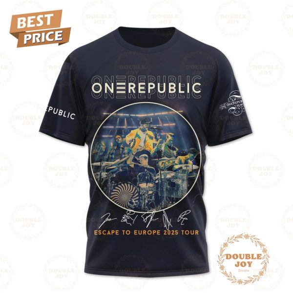 OneRepublic Escape To Europe 2025 Tour Limited Edition T-Shirt, Hoodie