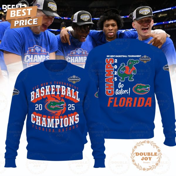 SEC Men’s Tournament Basketball Champions 2025 Florida Gators Limited Edition Hoodie – Blue