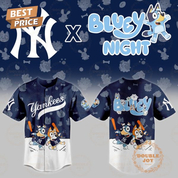 New York Yankees MLB 2025 Bluey Night New Edition Baseball Jersey