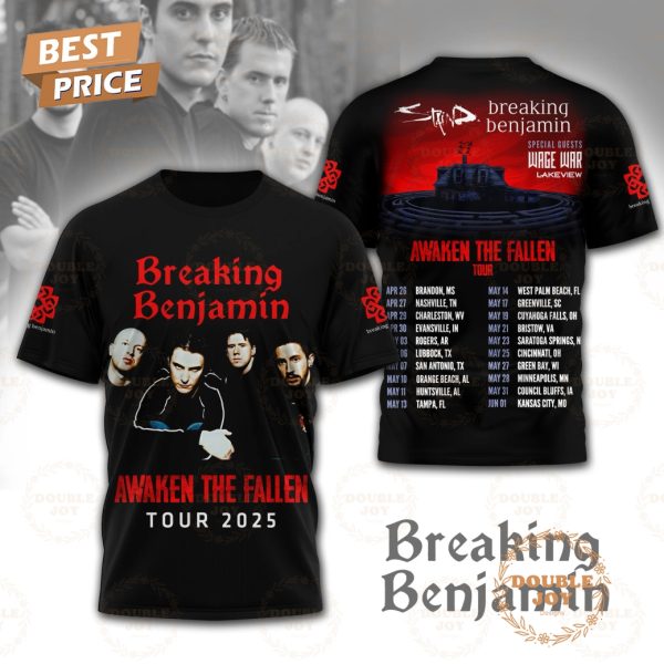 Breaking Benjamin Awaken The Fallen Tour 2025 Limited Edition T-Shirt, Hoodie