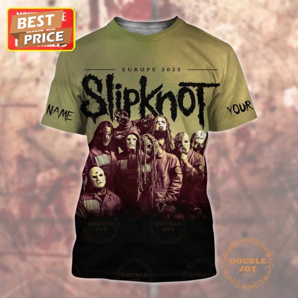 Slipknot Europe 2025 Custom Name Limited Edition T-Shirt, Hoodie