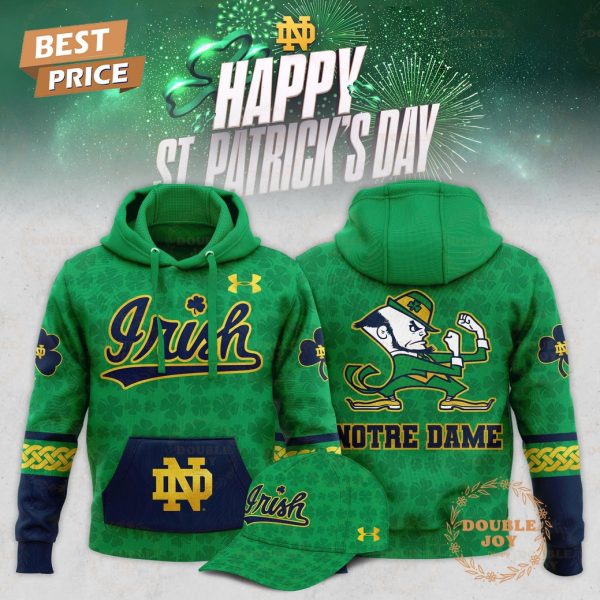 Notre Dame Fighting Irish NCAA Happy St.Patrick’s Day 2025 Limited Edition Hoodie