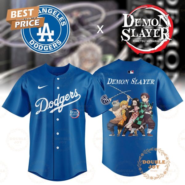 2025 Los Angeles Dodgers MLB Demon Slayer Limited Edition Baseball Jersey – Blue