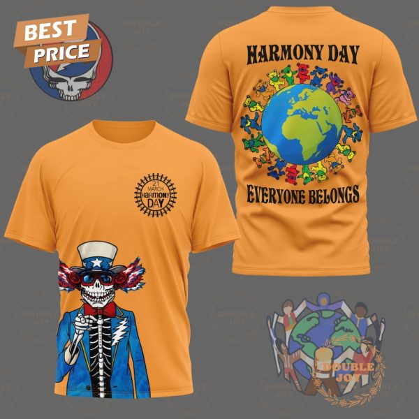 Grateful Dead Harmony Day Everyone Belongs Limited Edition T-Shirt, Hoodie – Yellow