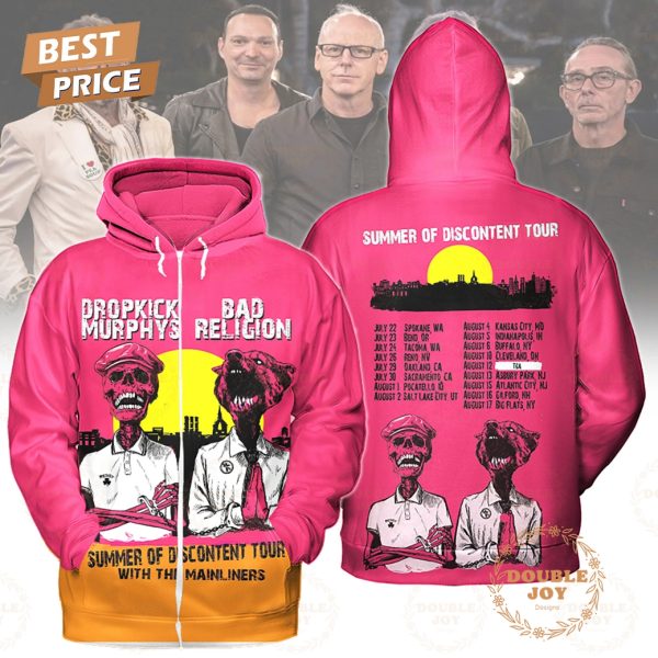 Dropkick Murphys Summer Of Discontent Tour 2025 Limited Edition T-Shirt, Hoodie