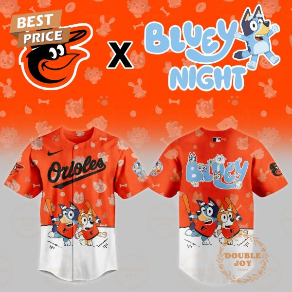 Baltimore Orioles MLB x Bluey Night 2025 Limited Edition Baseball Jersey