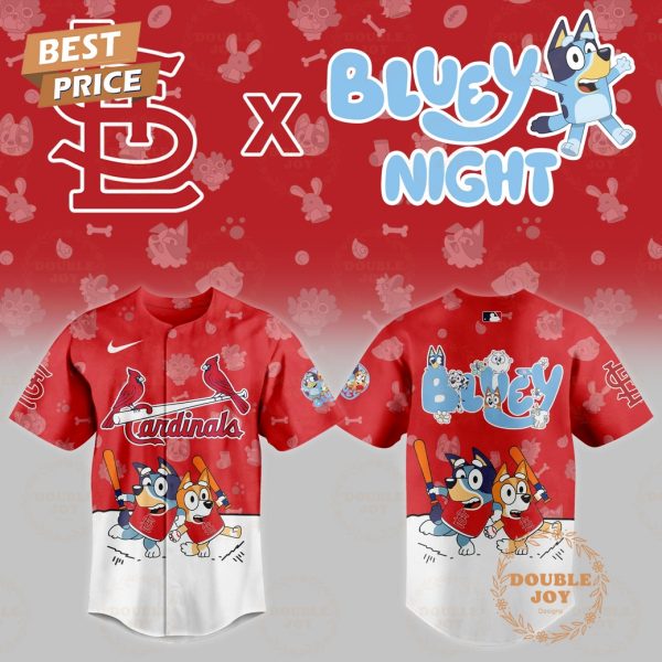 St. Louis Cardinals MLB 2025 Bluey Night New Edition Baseball Jersey