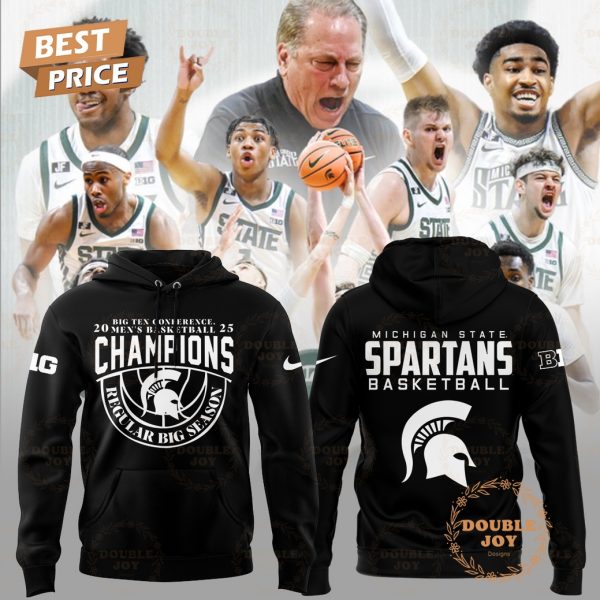 Big Ten Conference Men’s Basketball Champions 2025 Michigan State Spartans NCAA Limited Edition T-Shirt, Hoodie