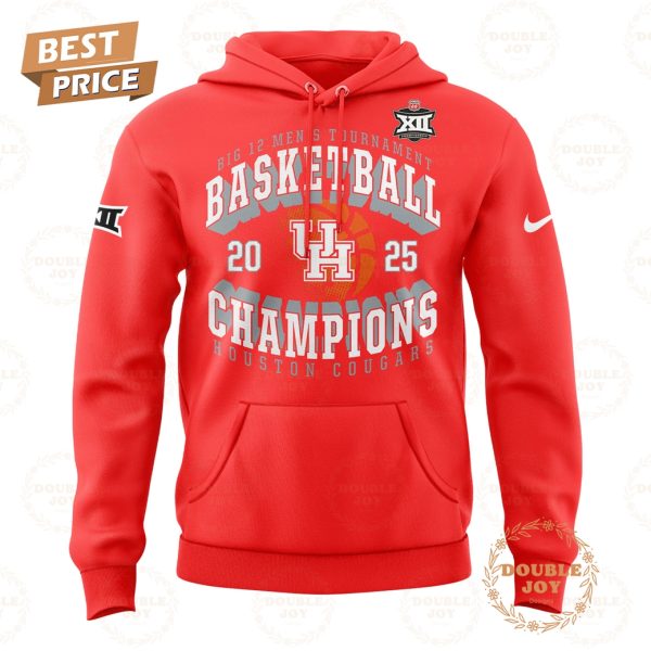 Houston Cougars Big 12 Men’s Tournament Basketball Champions 2025 Limited Edition Hoodie
