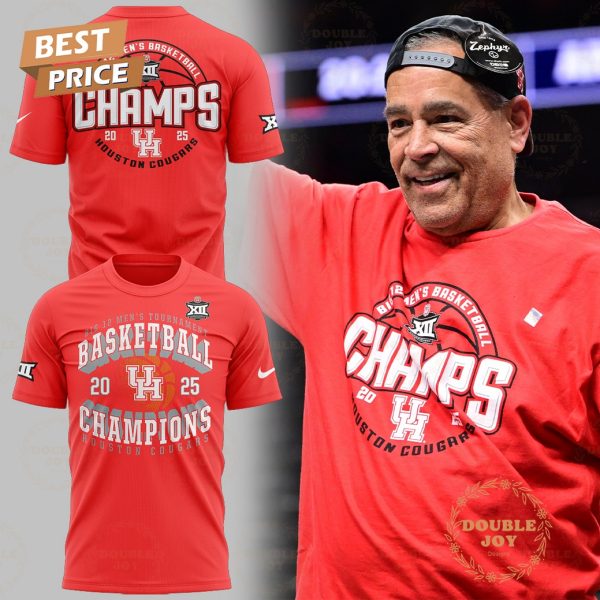 Houston Cougars Big 12 Men’s Tournament Basketball Champions 2025 Limited Edition Hoodie