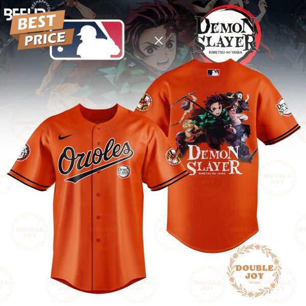 2025 Baltimore Orioles MLB Demon Slayer Kimetsu No Yaiba Limited Edition Baseball Jersey – Orange