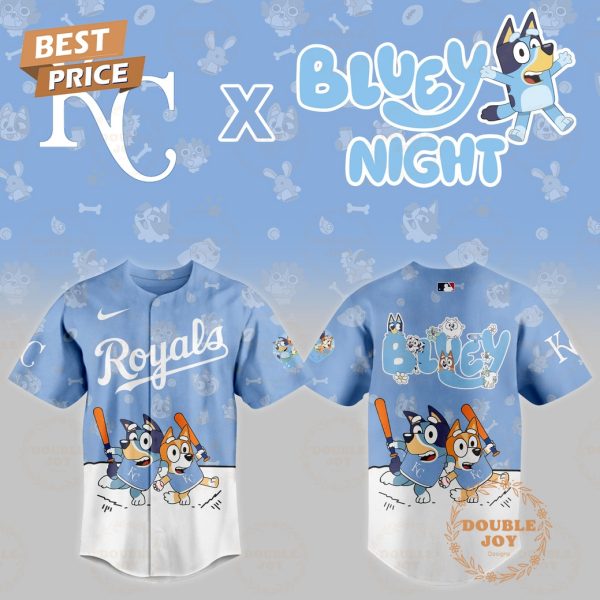 Kansas City Royals MLB x Bluey Night 2025 Limited Edition Baseball Jersey