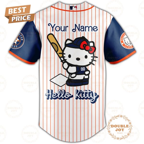 2025 Houston Astros MLB Hello Kitty Night Custom Name Limited Edition Baseball Jersey