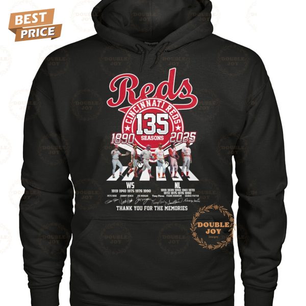 Cincinnati Reds 135 Seasons 1890-2025 Thank You For The Memories Limited Edition T-Shirt