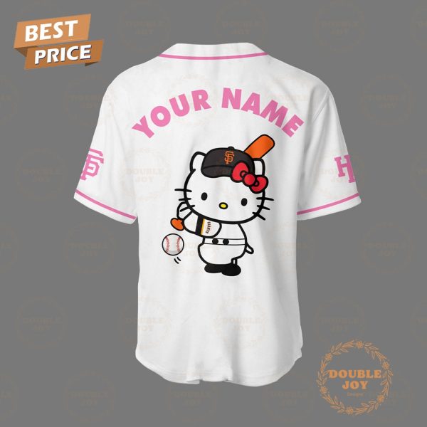 2025 San Francisco Giants MLB Hello Kitty Night Custom Name Limited Edition Baseball Jersey