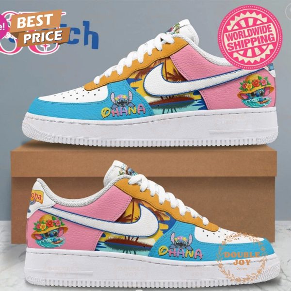 Stitch 2025 Ohana Limited Edition Air Force 1 Sneakers