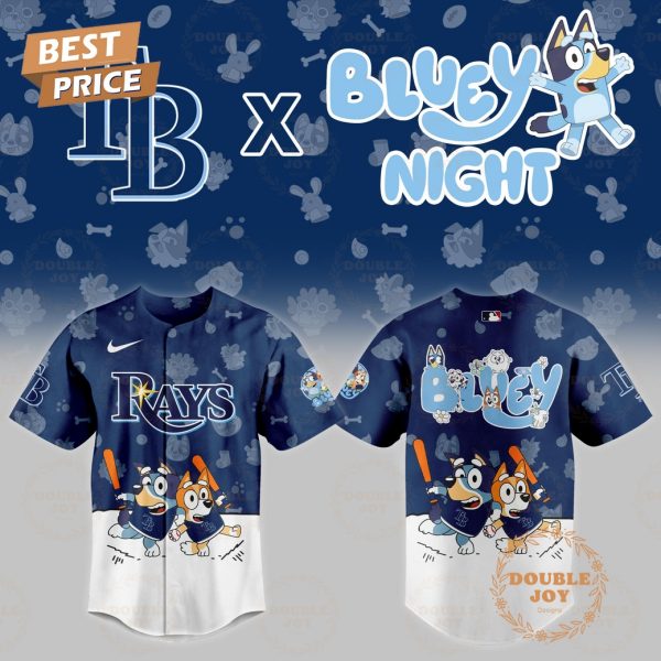 Tampa Bay Rays MLB 2025 Bluey Night New Edition Baseball Jersey