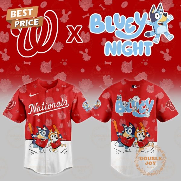 Washington Nationals MLB 2025 Bluey Night New Edition Baseball Jersey