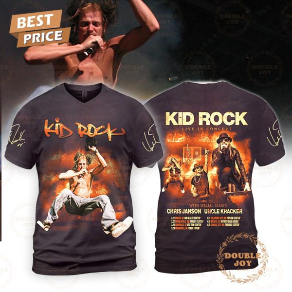 Kid Rock Live In Concert With Special Guest Chris Janson Uncle Kracker Limited Edition T-Shirt, Hoodie