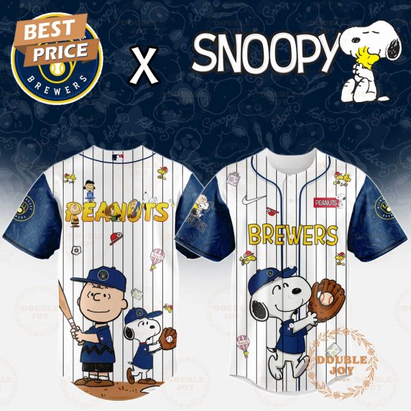 Milwaukee Brewers x Snoopy 2025 Limited Edition Baseball Jersey