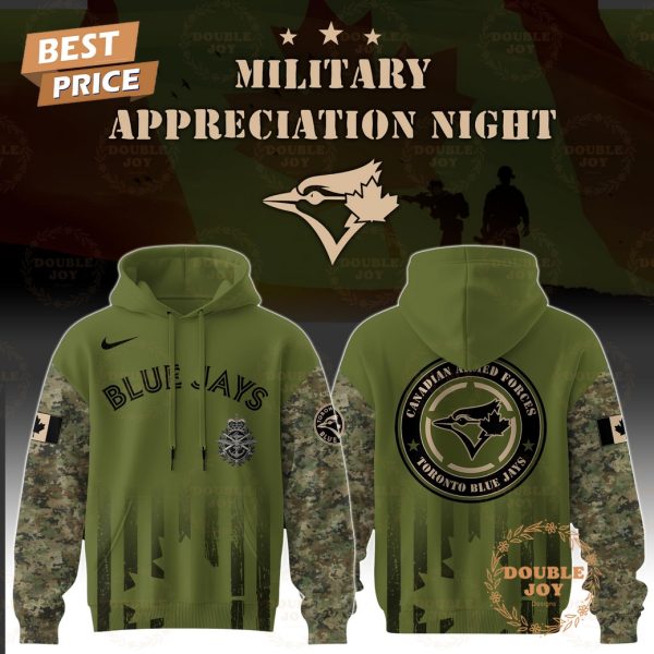 Toronto Blue Jays Military Appreciation Night 2025 Special Edition Hoodie