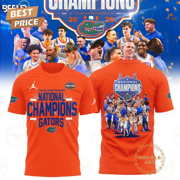 Florida Gators 2025 NCAA Men’s Basketball National Champions T-Shirt, Hoodie – Orange