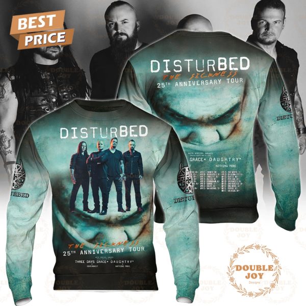 Disturbed The Sickness 25th Anniversary Tour Limited Edition T-Shirt, Hoodie