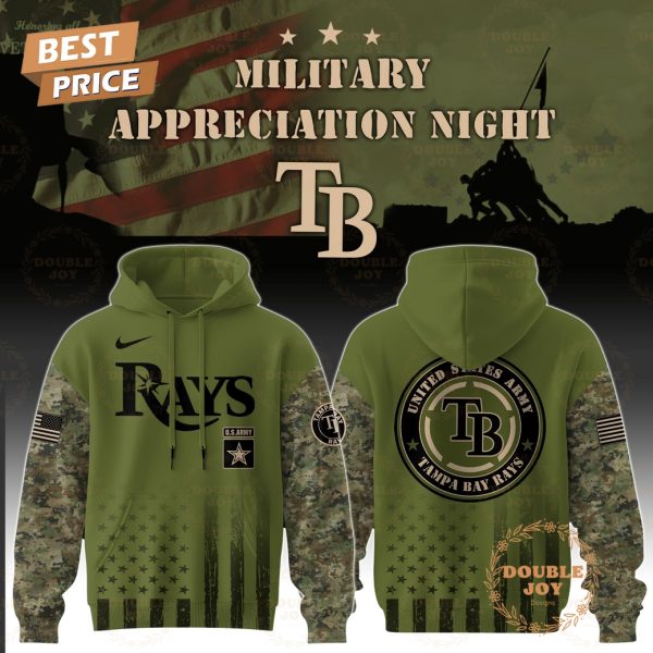 Tampa Bay Rays Military Appreciation Night 2025 Special Edition Hoodie