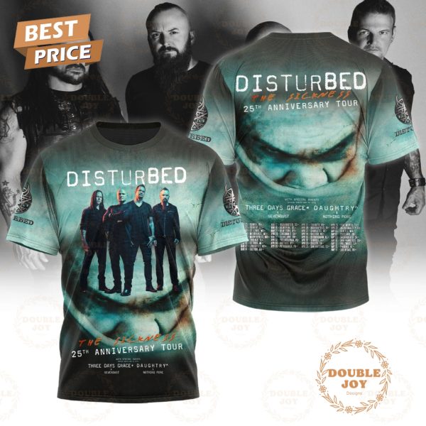 Disturbed The Sickness 25th Anniversary Tour Limited Edition T-Shirt, Hoodie