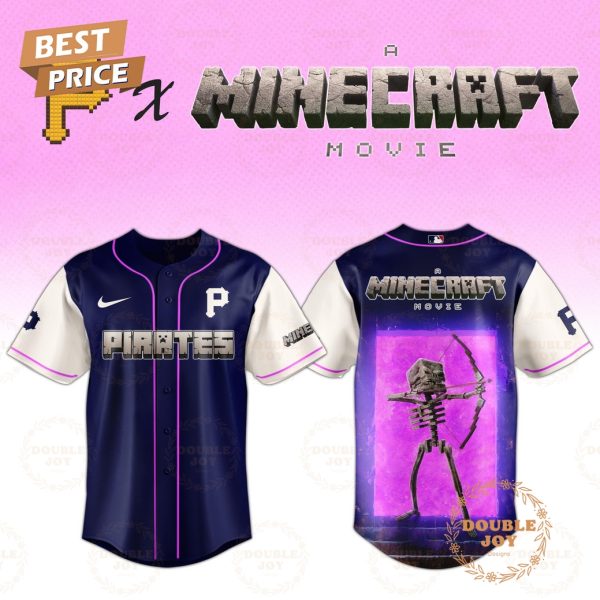 Pittsburgh Pirates Skeleton A Minecraft Movie 2025 Special Edition Baseball Jersey