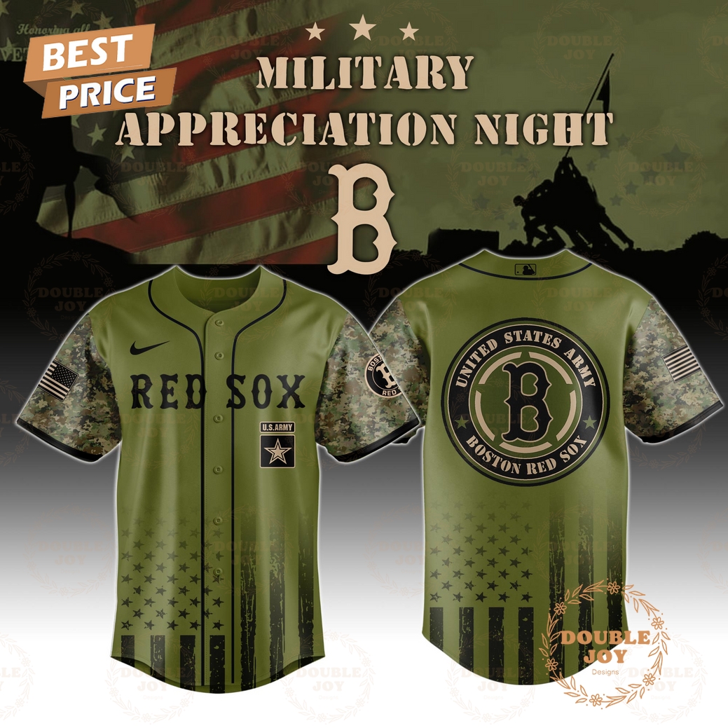 Boston Red Sox Military Appreciation Night 2025 Special Edition Baseball Jersey Boston Red Sox Military Appreciation Night 2025 Special Edition Baseball Jersey