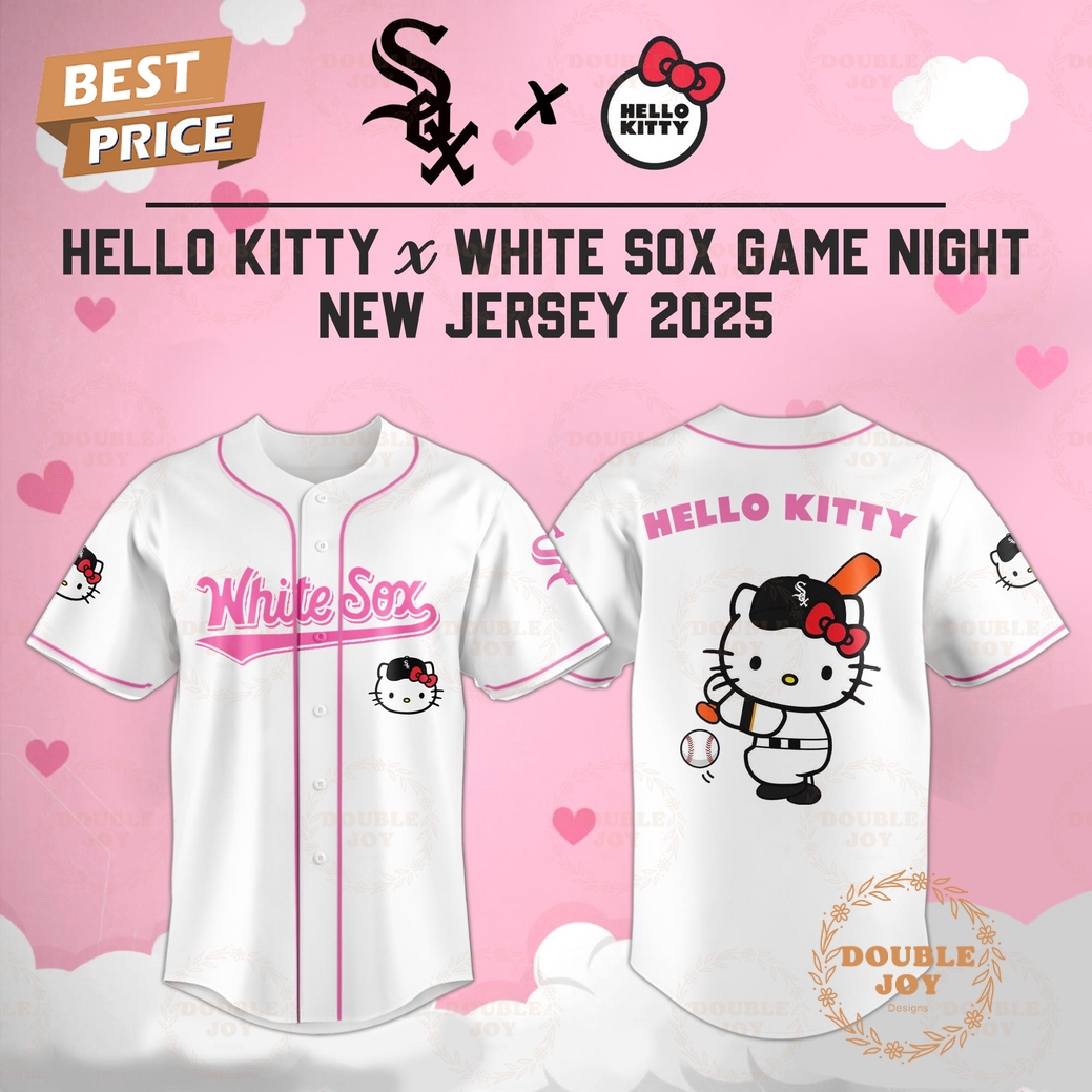 Chicago White Sox Hello Kitty X Cubs Game Night 2025 New Limited Edition Baseball Jersey Chicago White Sox Hello Kitty X Cubs Game Night 2025 New Limited Edition Baseball Jersey