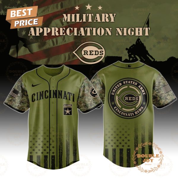 Cincinnati Reds Military Appreciation Night 2025 Special Edition Baseball Jersey