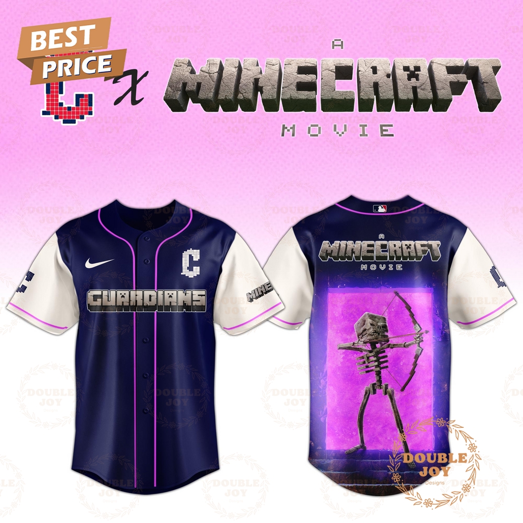 Cleveland Guardians Skeleton A Minecraft Movie 2025 Special Edition Baseball Jersey Cleveland Guardians Skeleton A Minecraft Movie 2025 Special Edition Baseball Jersey