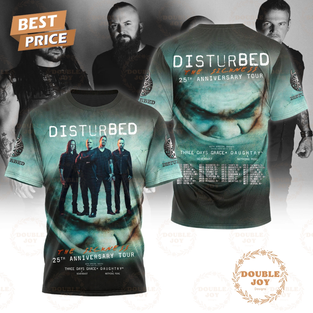 Disturbed The Sickness 25th Anniversary Tour Limited Edition T-Shirt, Hoodie Disturbed The Sickness 25th Anniversary Tour Limited Edition T-Shirt, Hoodie