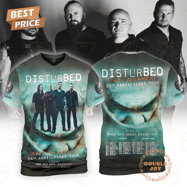 Disturbed The Sickness 25th Anniversary Tour Limited Edition T-Shirt, Hoodie