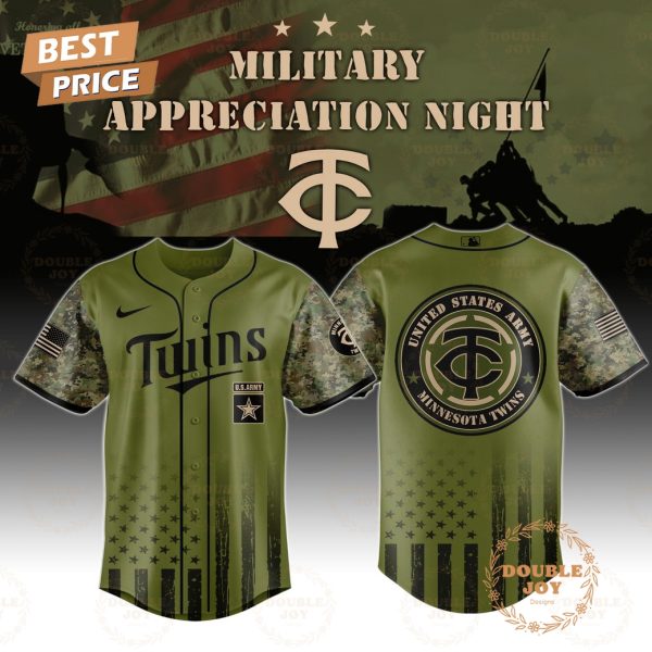Minnesota Twins Military Appreciation Night 2025 Special Edition Baseball Jersey