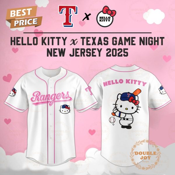 Texas Rangers Hello Kitty X Cubs Game Night 2025 New Limited Edition Baseball Jersey